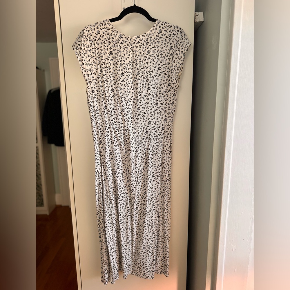 LOFT B&W Floral Dress